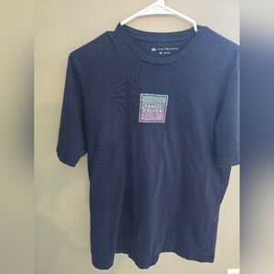 Travis Mathew Navy Short-Sleeve Tee with Gradient Square Logo